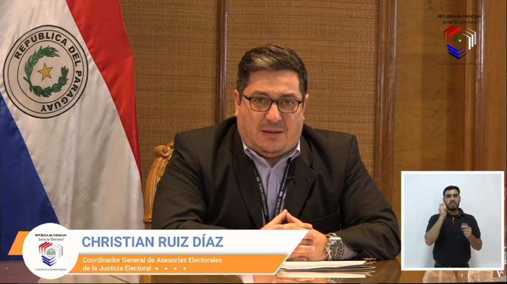 Justicia Electoral 🇵🇾 on Twitter: "El Coordinador General de Asesorías Electorales de la Justicia Electoral, Christian Ruiz Díaz, nos brinda las palabras de bienvenida al segundo día del Webinar sobre Normativas Electorales.