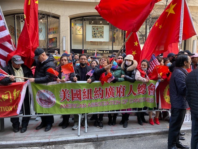 紐約僑界抗議蔡英文訪美_图1-6