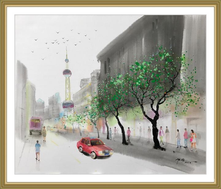 丰富多彩，陈维画作的万里风景_文化_埃及_新闻_华人头条