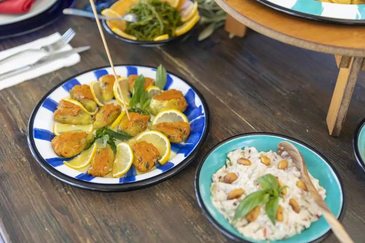 pumpkin flower(南瓜花),dandelion(蒲公英),nettle(荨麻)和mallow