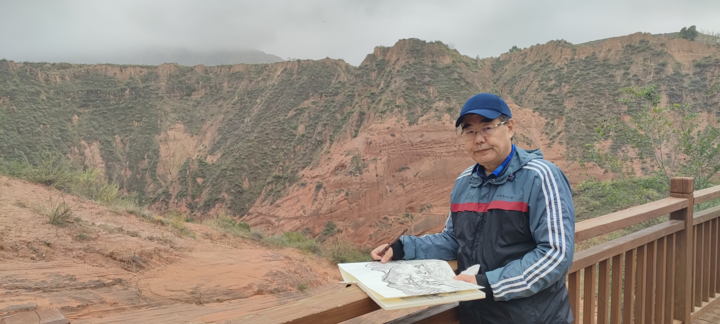 李荣教授秋游陕北考察文旅产业并沿途写生采风