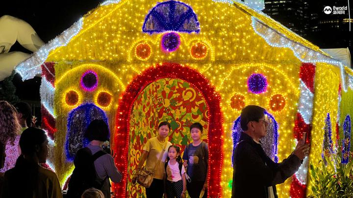 【图集】滨海湾花园圣诞仙境开幕 海盗船灯海成打卡热点_新加坡_新闻_华人头条