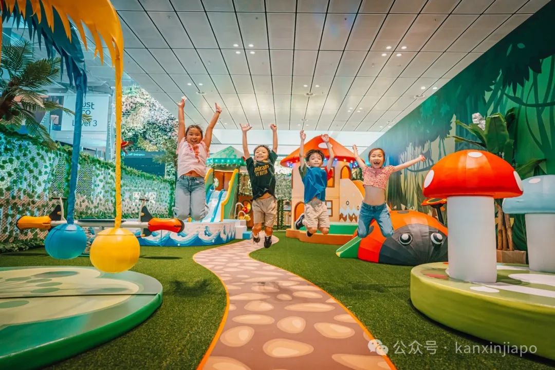 新加坡樟宜机场又变了全场热带趣林游乐园来了