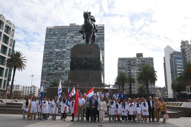 La marcha a caballo fue denominada “Siguiendo la ruta de Artigas” y tienen previsto llegar al país para el 28 de abril. Foto: Gentileza