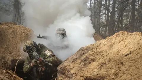 路透社 乌克兰军队参加化学武器危险演习