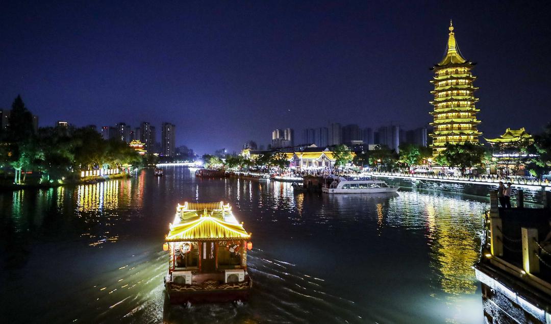 何以中国，运载千秋|夜游淮安里运河，打卡最早运河文化景点