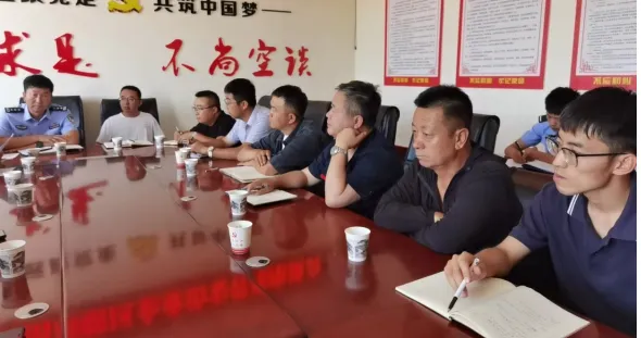 靖边公安海则滩派出所召开辖区企业治安管理座谈会