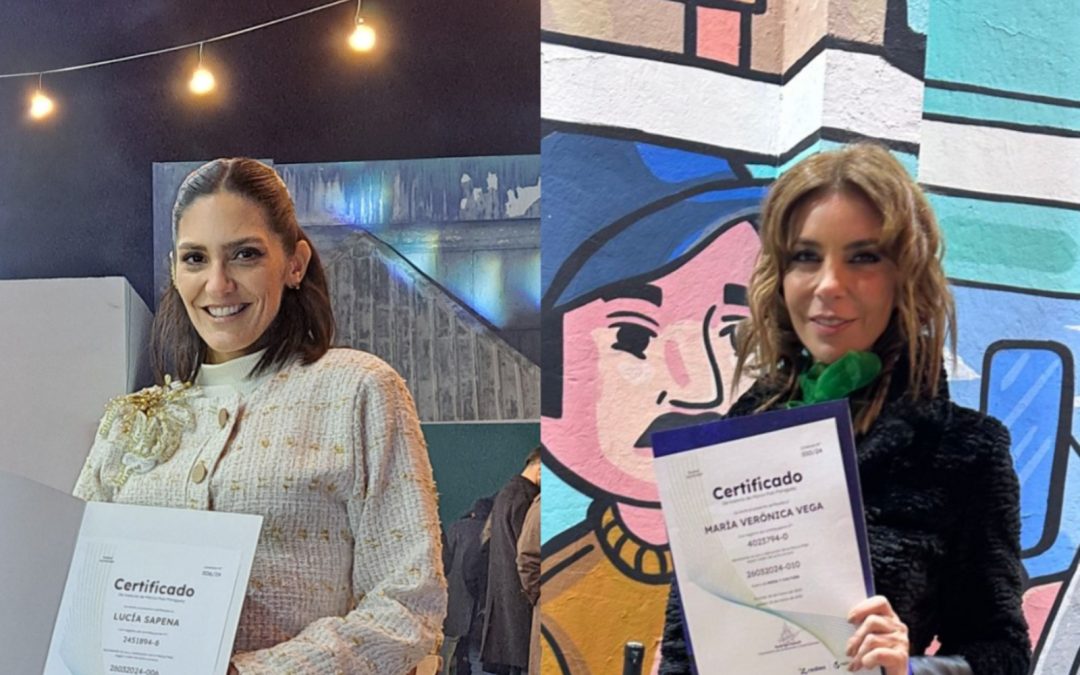 Lucía Sapena y Vero Vega reciben certificado de Marca País archivos - trece