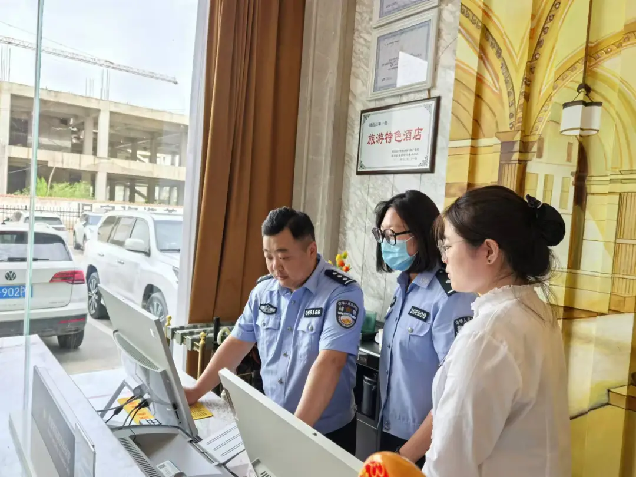 靖边县公安局开展涉外酒店走访检查工作 靖边县公安局开展涉外酒店走访检查工作