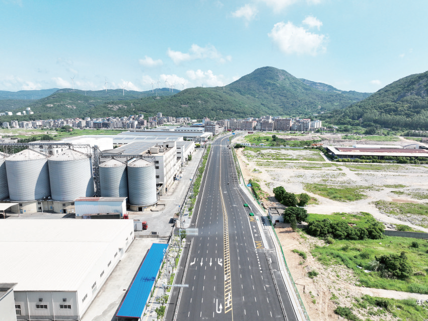 福州新区元洪功能区城头西路通车