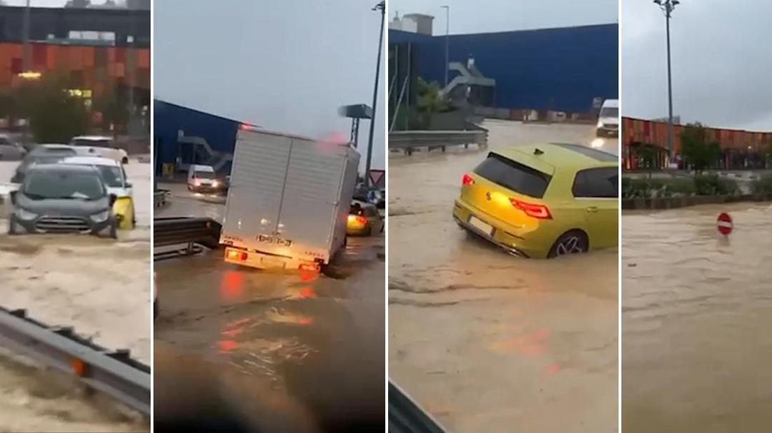 Maltempo nelle Marche, strade allagate e disagi ad Ancona