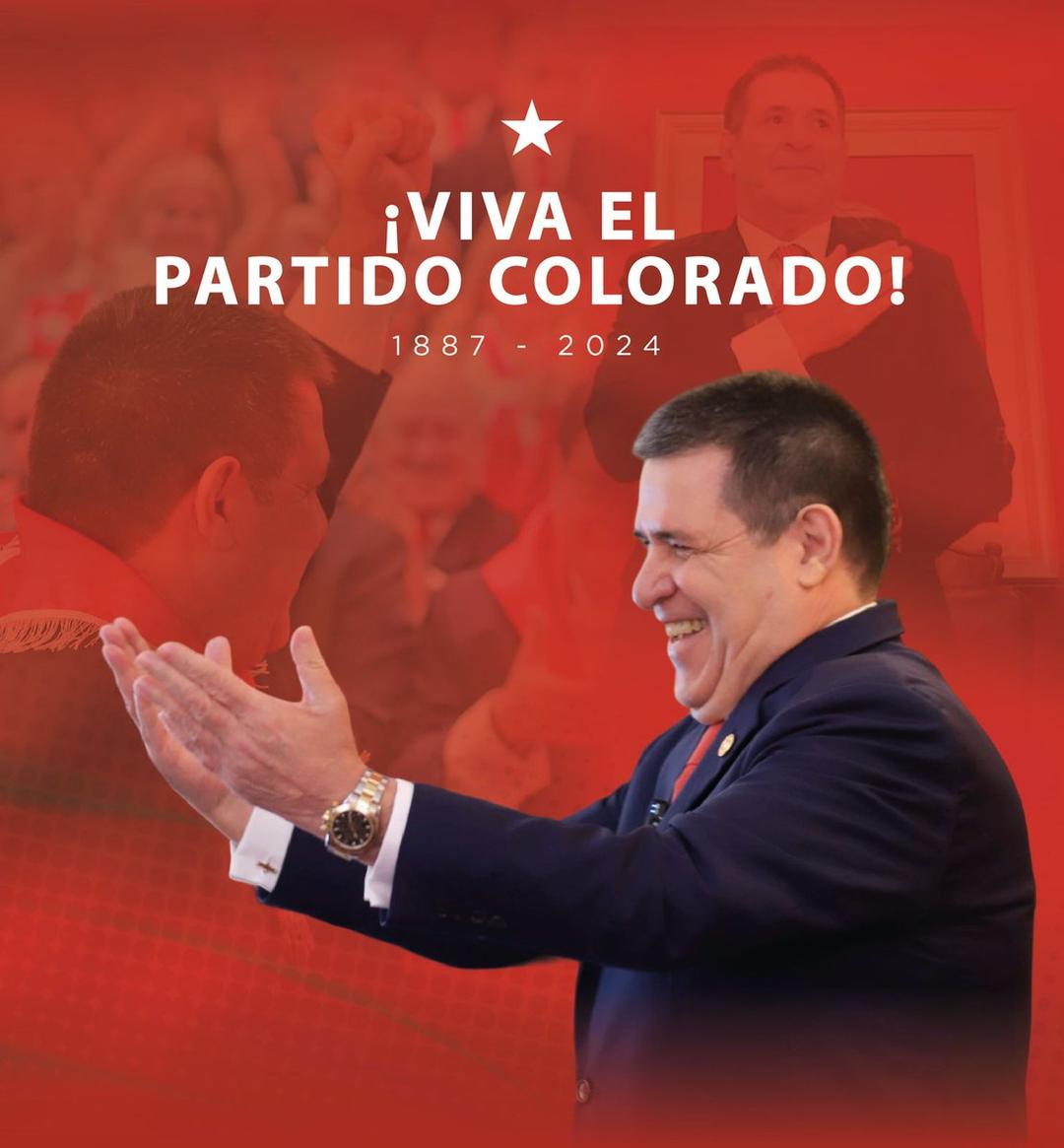 ANR - Paraguay on X: "Feliz 137 años de historia. ¡Viva el Partido Colorado!  #UnPartidoAlServicioDelPaís https://t.co/dWaGP3AEpn" / X