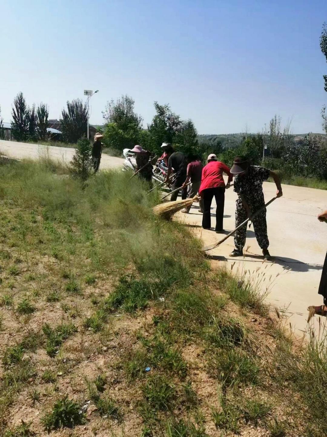 榆阳区鱼河镇持续开展环境卫生整治，扮靓镇村美丽底色