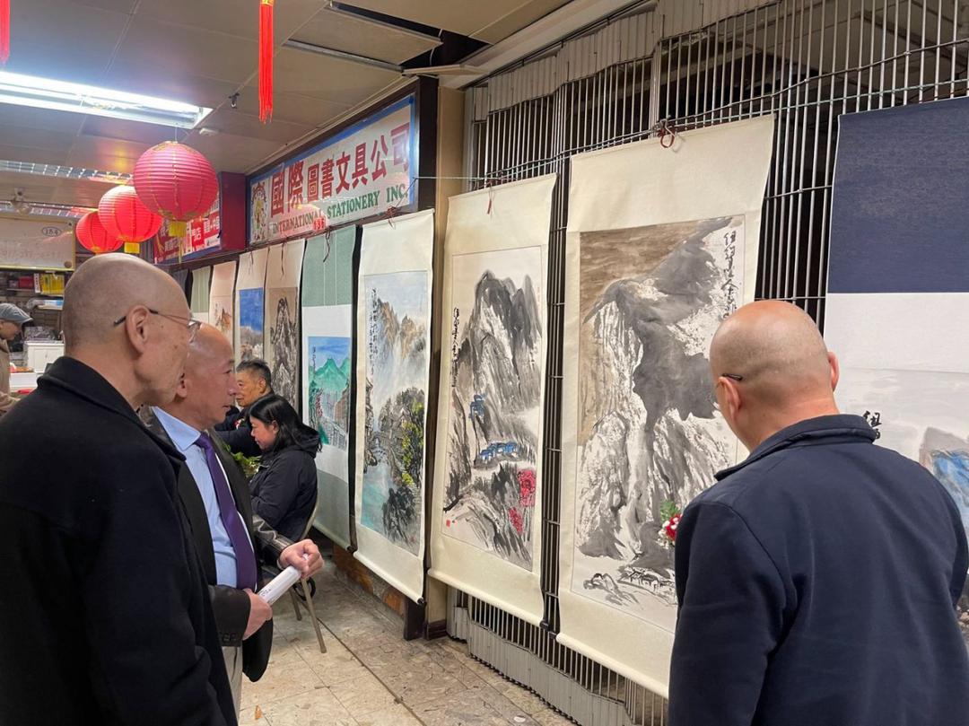 旅美著名书画家李兆银画展在纽约怡东商场开幕_图1-31