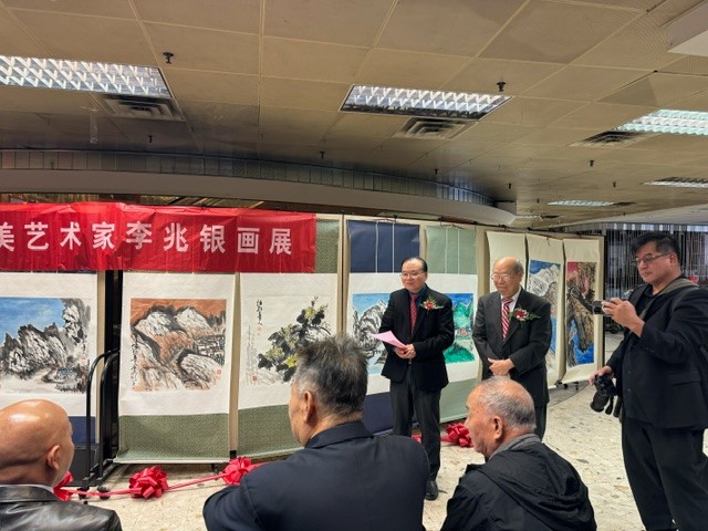 旅美著名书画家李兆银画展在纽约怡东商场开幕_图1-18