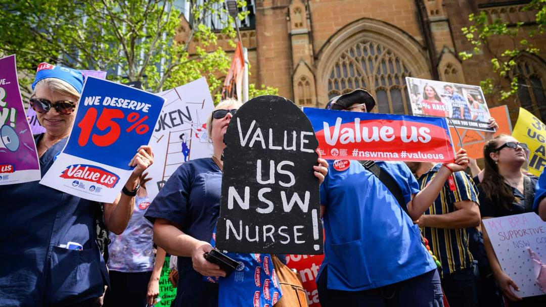 Nurses and Midwives strike action in Sydney, Australia - 24 Sept 2024