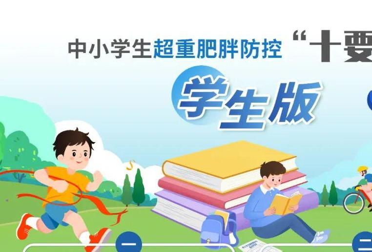 中小學生超重肥胖防控“十要義”系列海報發佈