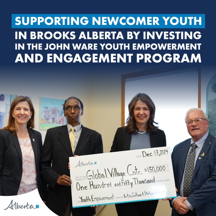 Tanya Fir on X: "This investment will help more newcomer youth to build  healthy relationships and become more economically empowered. Alberta's  government is proud to support this community initiative that enables all