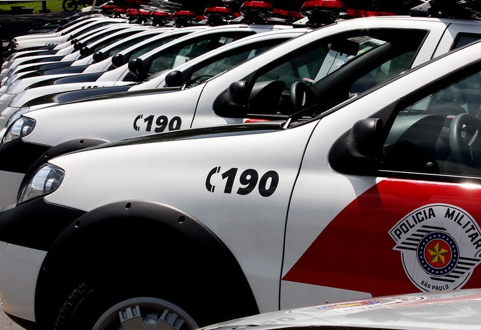 Viaturas da Polícia Militar de São Paulo — Foto: Ciete Silvério/GESP