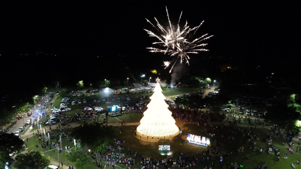 Ayolas estrena el árbol de Navidad "más grande" de Paraguay: ¿Cuánto mide  de alto? - Última Hora | Noticias de Paraguay y el mundo, las 24 horas.  Noticias nacionales e internacionales, deportes,