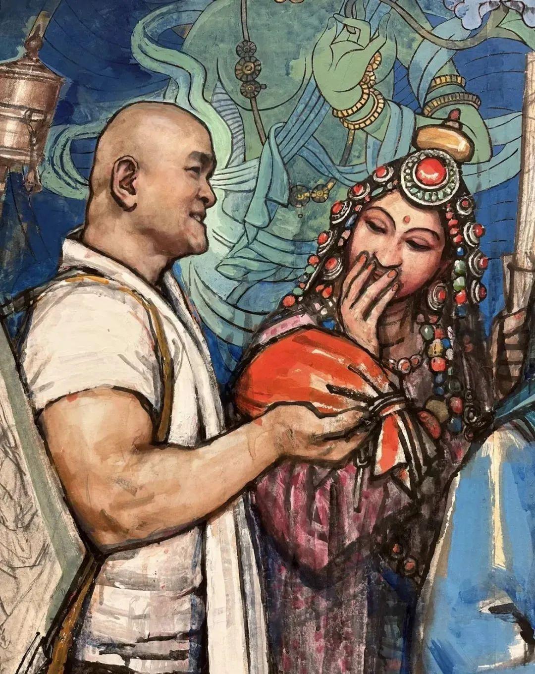 中国画家 史国良 水彩画（韩学中教授与史国良先生交流艺术-本站新闻 