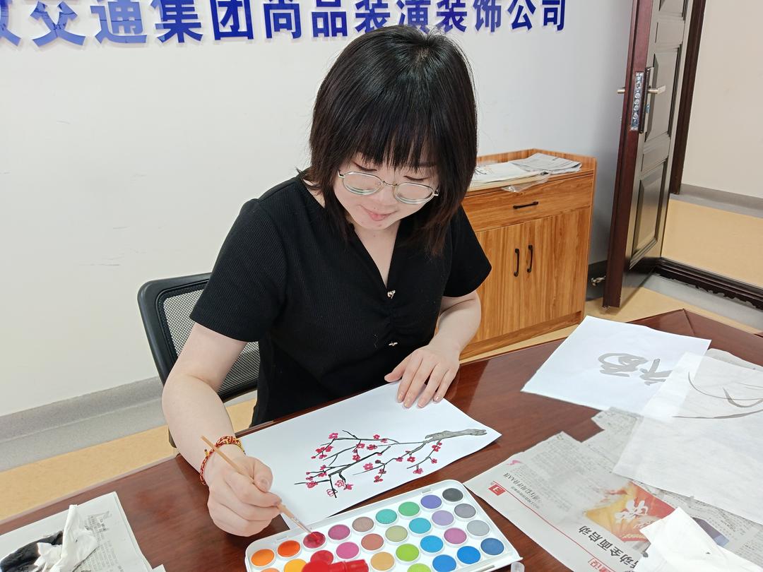 翰墨丹青扬清风 廉洁文化润心田——新疆兵团建工市政交通集团尚品装潢装饰公司开展廉洁教育活动