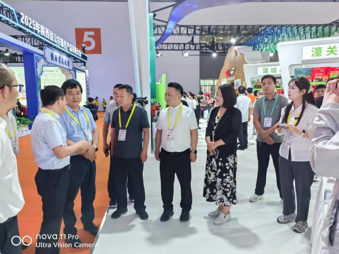 第九届丝博会<a href=https://www.shidiannet.com/zt/shaanxi/ target=_blank class=infotextkey>陕西</a>白水杜康展位受瞩目 市县领导莅临展位指导