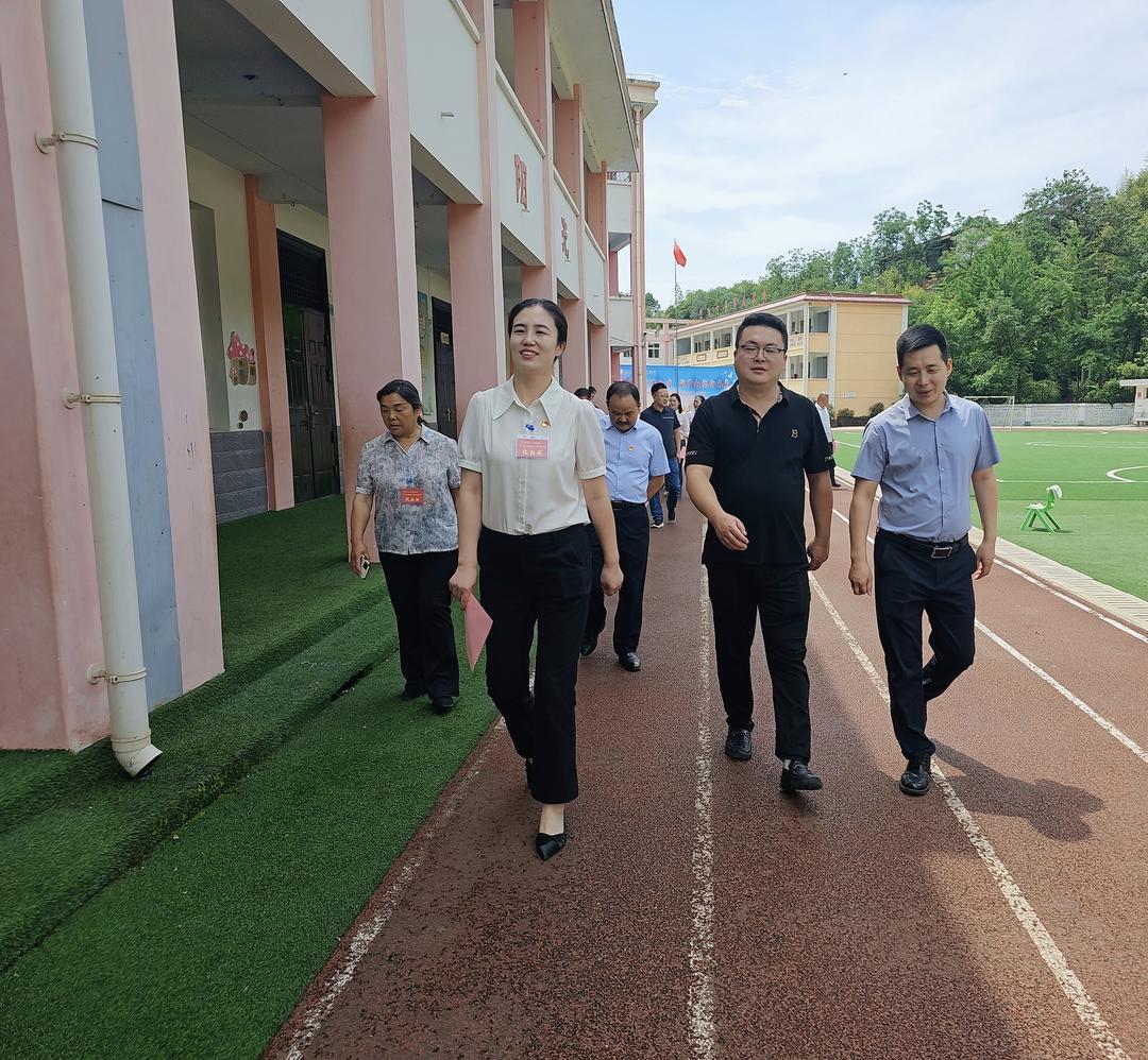 汉中市西乡县白勉峡镇人大代表进校园，关心教育促发展