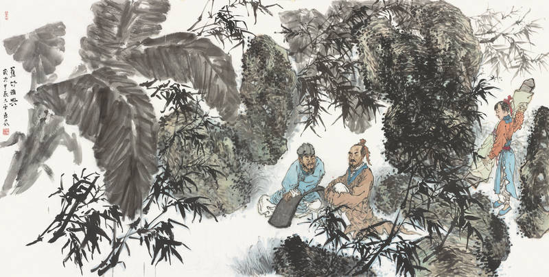 徐惠泉·《蕉竹雅兴》| 在寻常景致里挖掘诗意，于蕉竹山石间寻得慰藉
