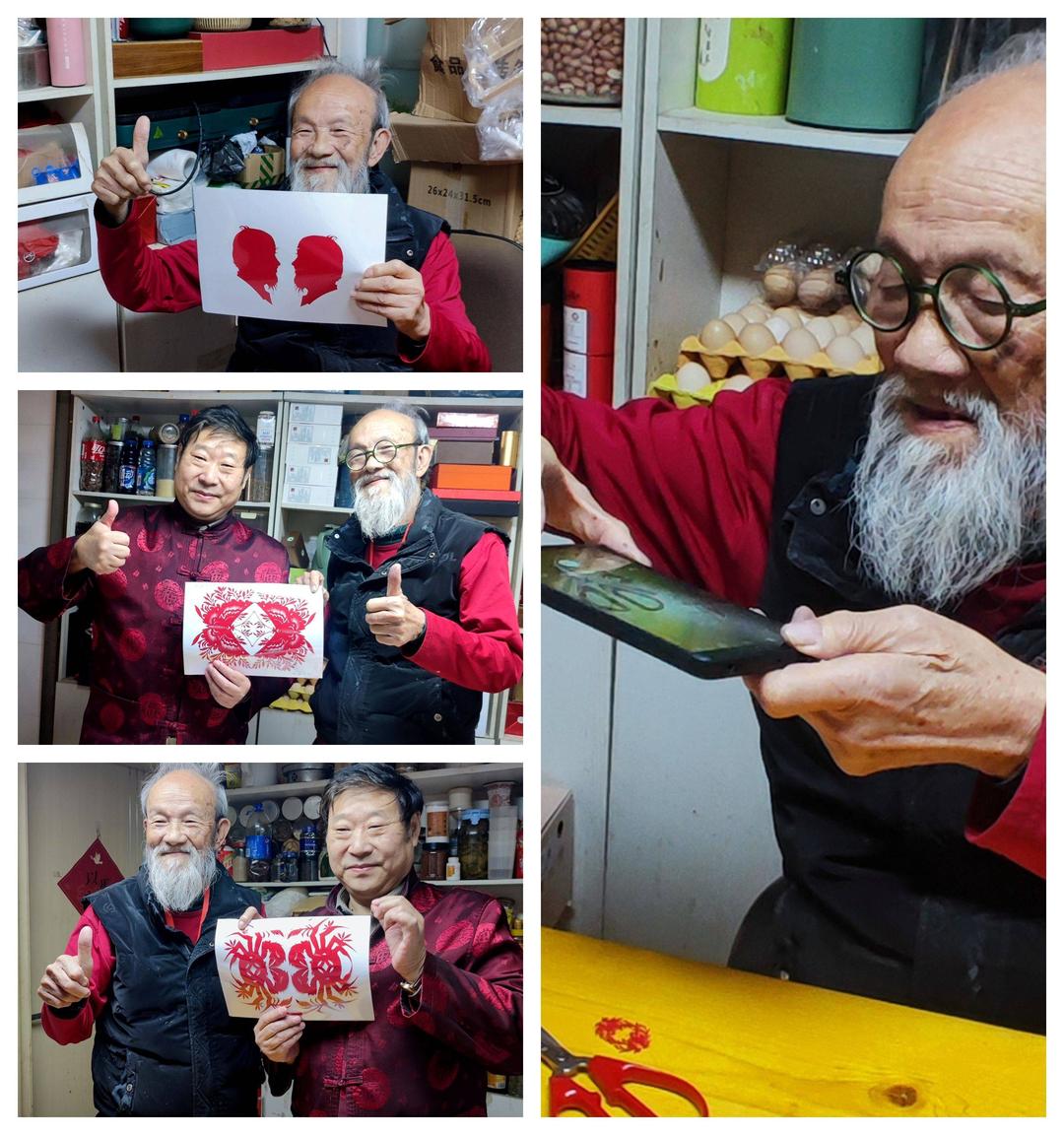 图片[3]-剪纸艺术传承：陈耀夫妇拜访洪志标先生 尽显艺术大家风范-华闻时空