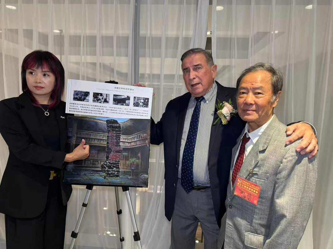 图片[4]-纪念抗日战争胜利八十周年长卷《家园的天空》亮相纽约-华闻时空