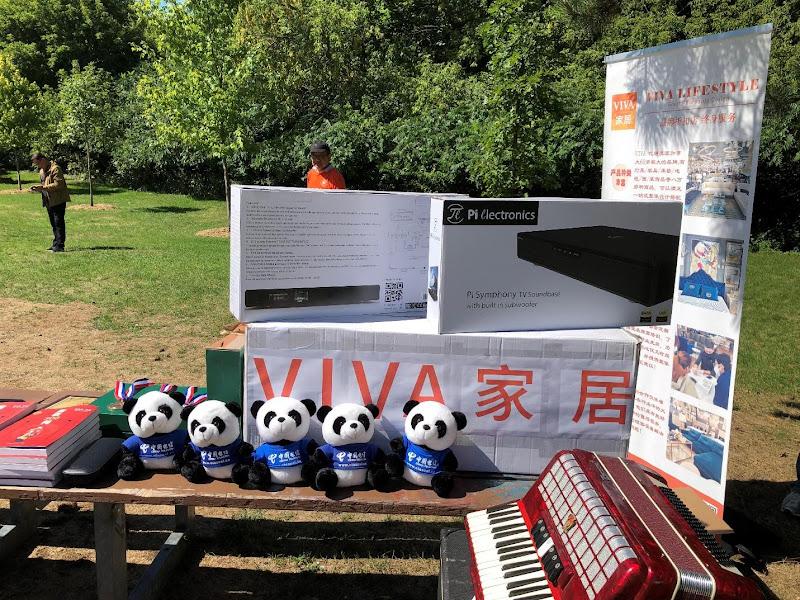 A group of stuffed pandas on a benchAI-generated content may be incorrect.