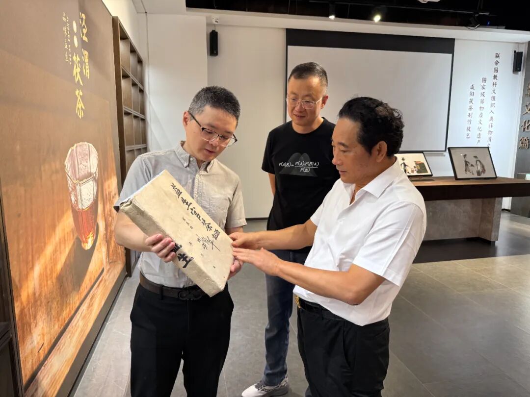 陕西杜康酒业集团董事长张红军一行莅临泾渭茯茶厂参观交流