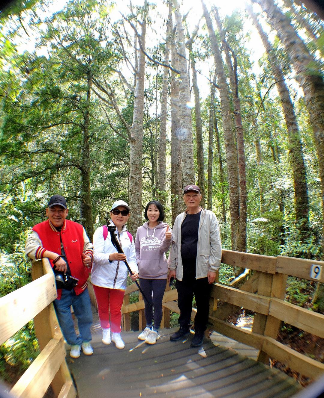 一群人站在围栏边的树林
AI 生成的内容可能不正确。