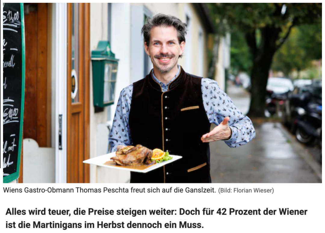 抢钱！维也纳一份烤鹅要卖40欧元！_法国_新闻_华人头条