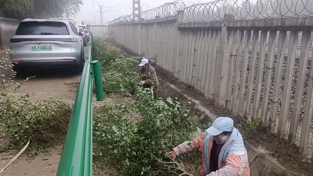 榆阳区崇文路街道春苑社区联合多部门开展周末攻坚 彻底整治火车道沿线环境安全隐患​