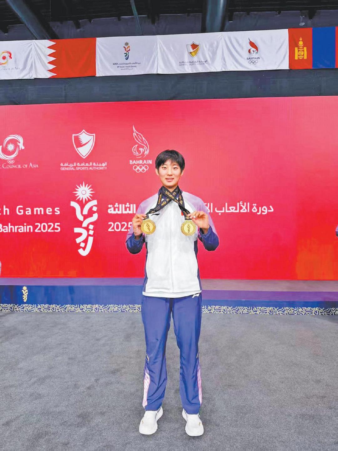 亚青会上为中国队连拿两块金牌 榆林姑娘张青未来可期