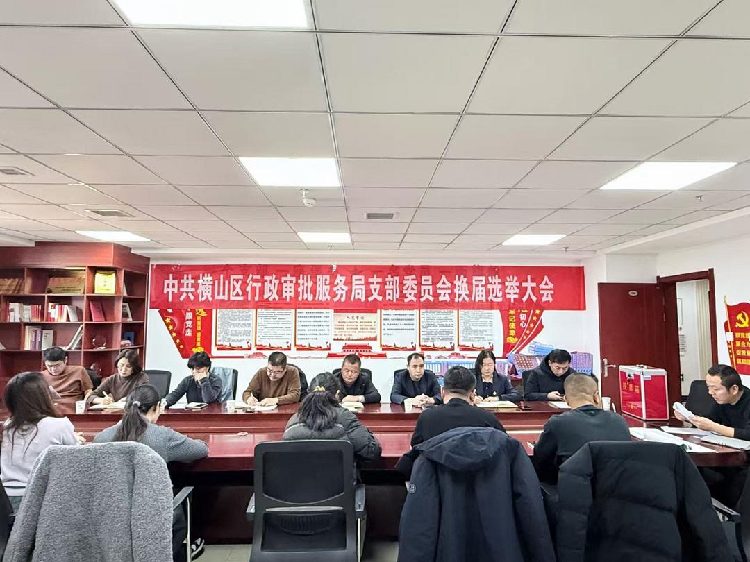 中共横山区行政审批服务局党支部圆满完成换届选举工作