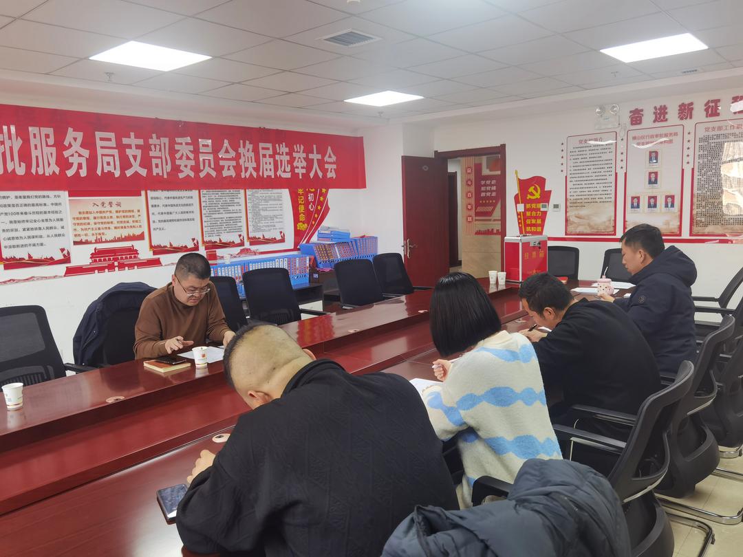 中共横山区行政审批服务局党支部圆满完成换届选举工作