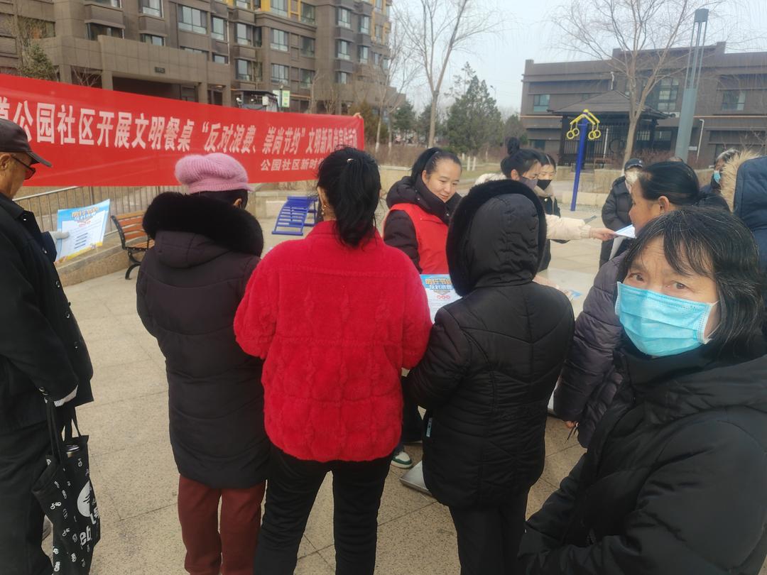 金沙路街道公园社区开展“反对浪费 崇尚节约”主题宣传活动