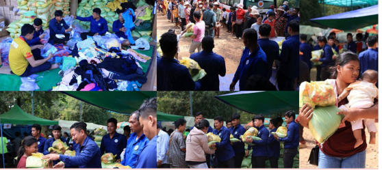 柬埔寨青年团体运送物资支援边境军民 彰显团结互助精神