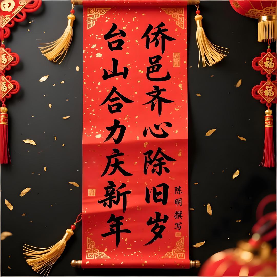 陈明撰六副马年春联