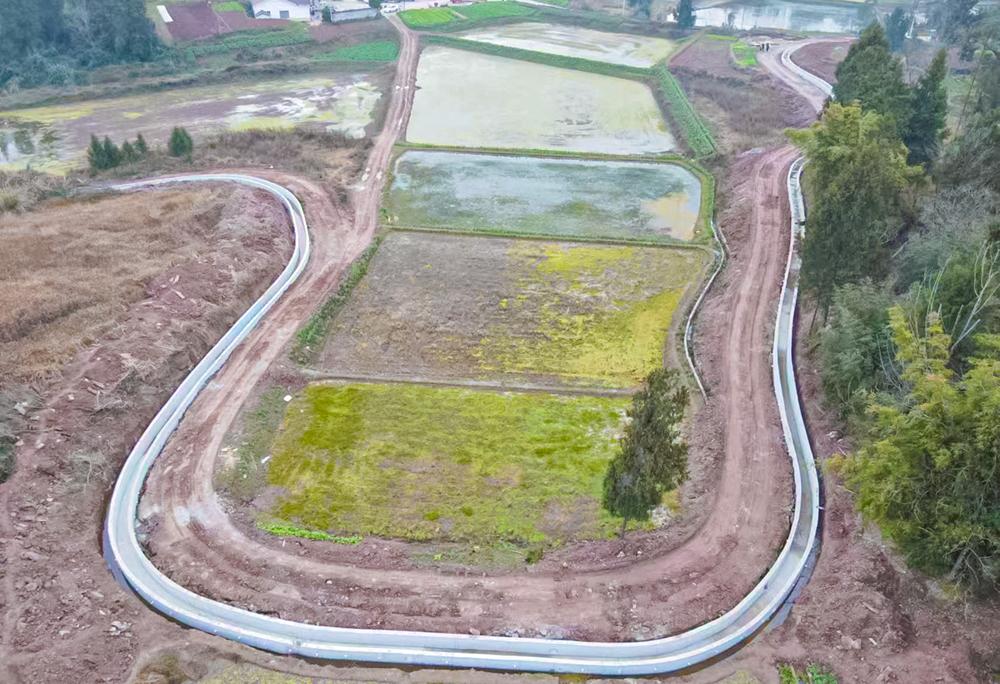Yingshan, Sichuan: Irrigation district renovation depicts the progress of winter and spring construction