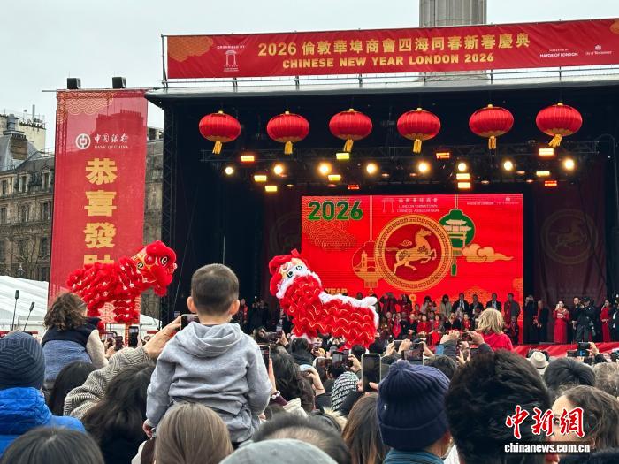 英国伦敦特拉法加广场中国新年庆典举行