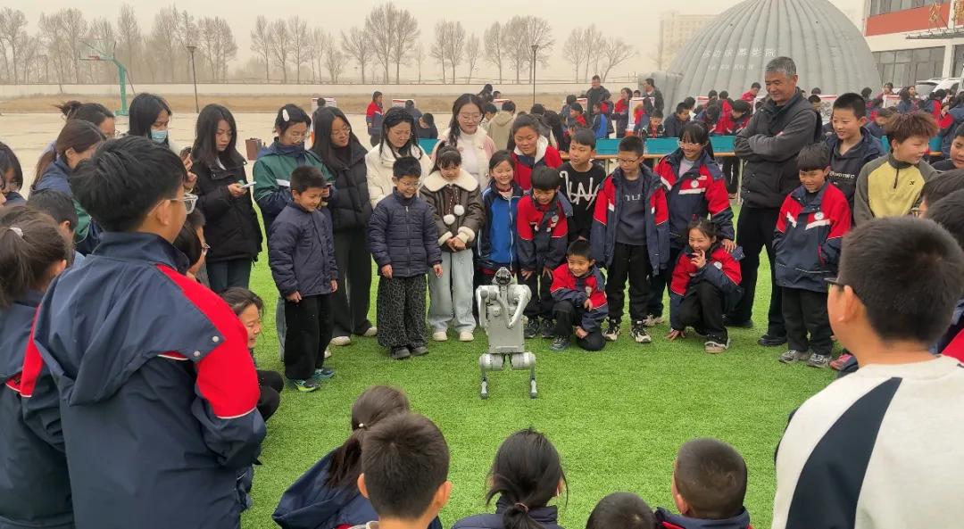 灵活可爱的机器狗表演