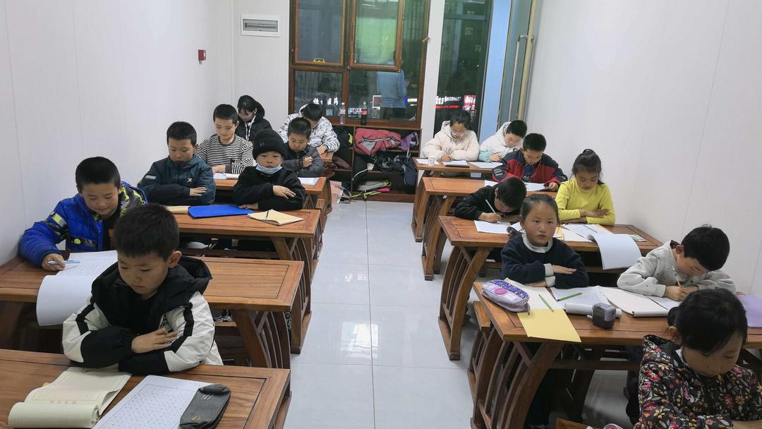 子良书法课堂现场