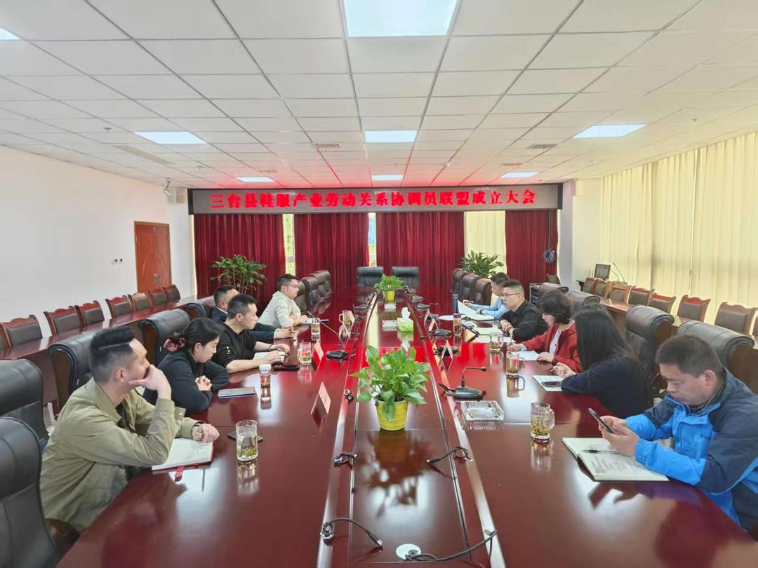 聚力建联盟和谐促发展——四川省三台县成立鞋服产业劳动关系协调员联盟