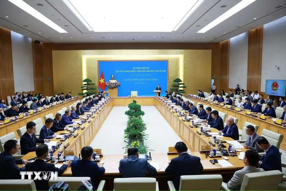 越南总理黎明兴主持在越中资企业见面会