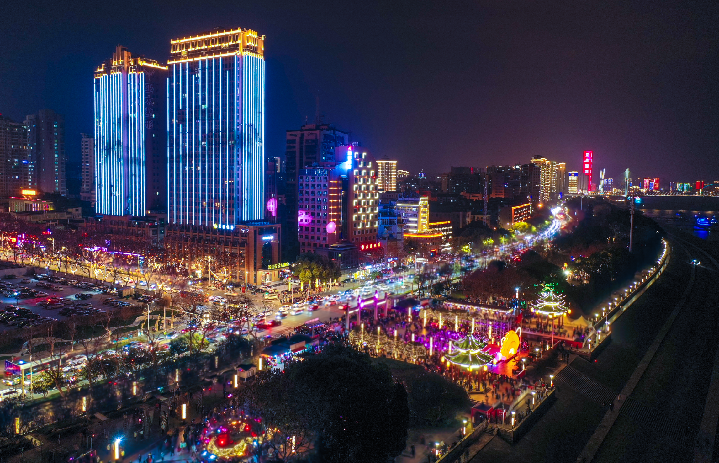 宜昌夜景高清图片图片